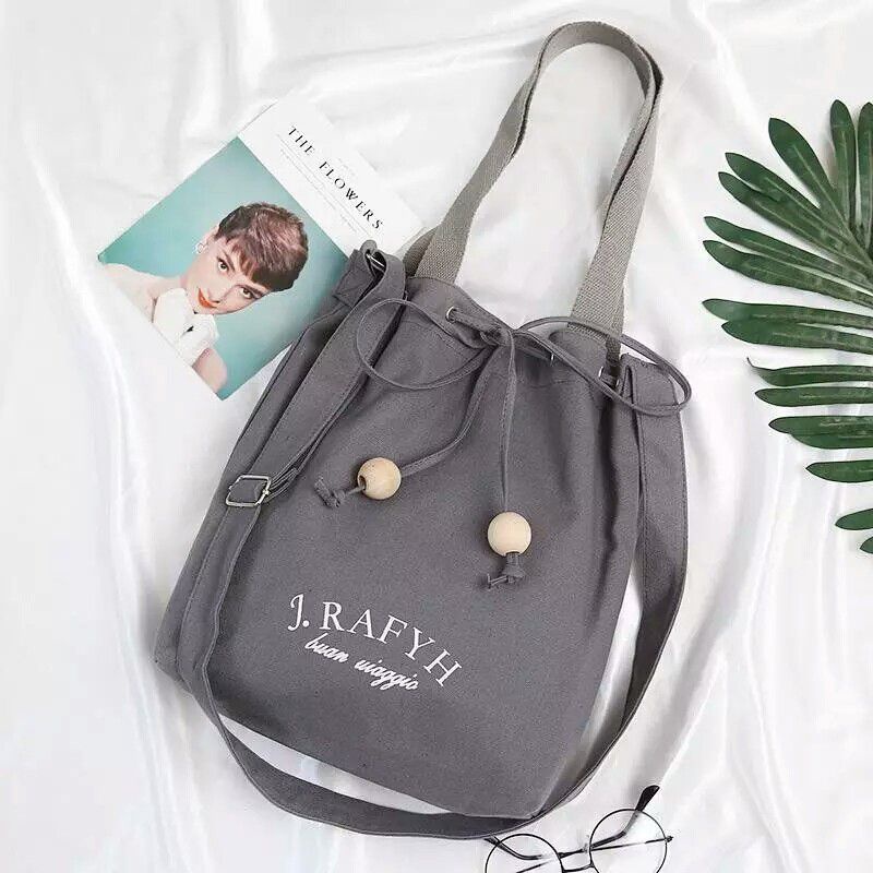 (GRATIS GANTUNGAN) Totebag Sekolag kuliah kwrja lucu murah Totbag Tootbag Tas bahu wanita pakai resl