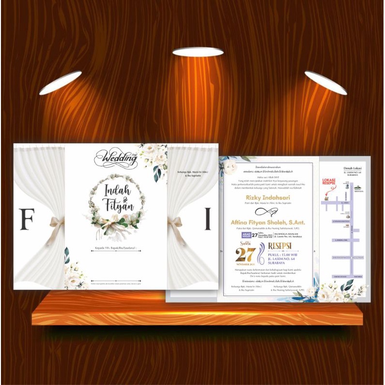 undangan custom surabaya/undangan softcover murah