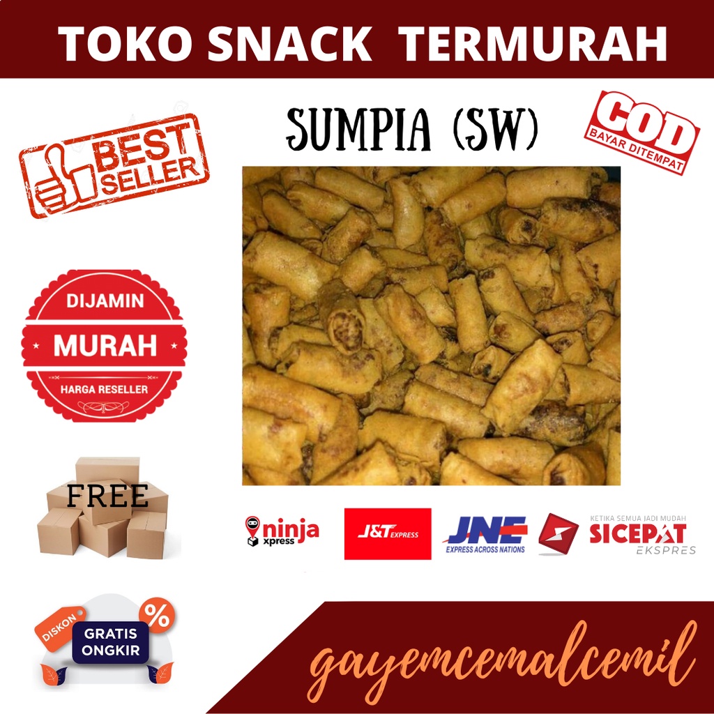 

Sumpia Udang 250gr/500gr/sumpia/lumpia udang/cemilan kulit lumpi/cemilan enak/cemilan gurih/cemilan kiloan/cemilan murah/jajanan gurih/jajanan enak/jajanan murah/jajanan kiloan//snack enak/snack gurih/snak murah/snack kiloan