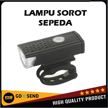 Lampu Sorot LED Depan Sepeda Terang Chargeable Bisa Di Cas USB gunung