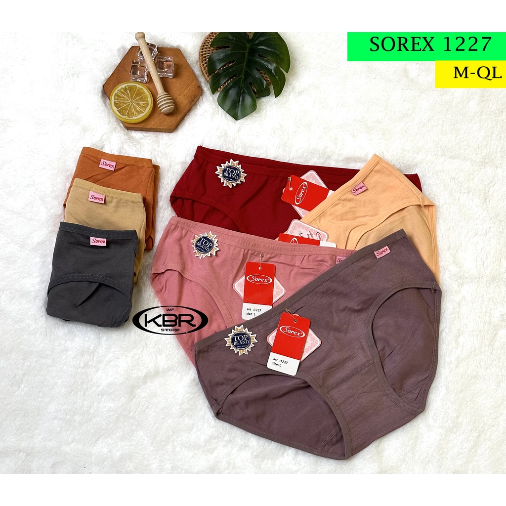 ISI 1 ISI 3 ISI 6 PCS Sorex Cd Basic Mini Katun Mix 1227 / Celana Dalam Wanita SOREX 1227 Campuran Katun &amp; Polyester WF STORE