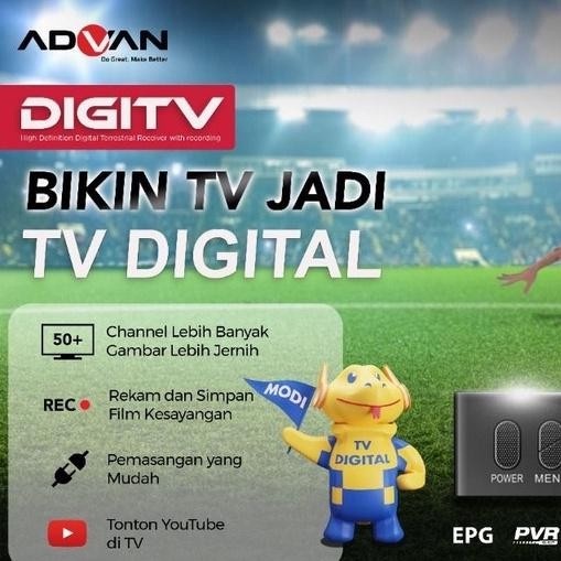 ADVAN DIGITV STB SET TOP BOX DIGITAL DV3T2 GARANSI RESMI