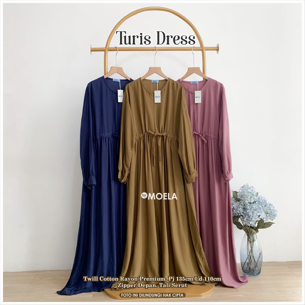 TURIS DRESS / DRESS MAXI POLOS PREMIUM BY MOELA