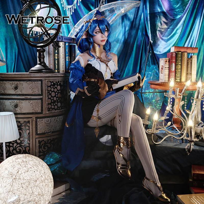 【Wetrose】Genshin Impact Cos Costume New Character Layla Complete Suit Cosplay Anime Game Costume Kostum Wanita For Women Girl