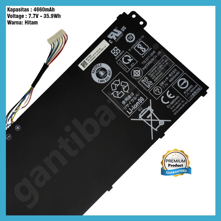 Ori Baterai Acer Aspire 3 A315-33 A315-41 A315-54 Ap16m4j AP16M5J