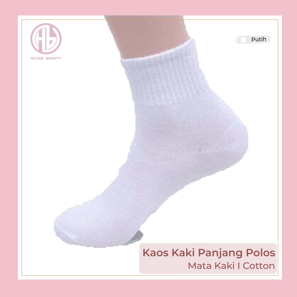 Kaos Kaki Panjang Warna Polos - Ecer