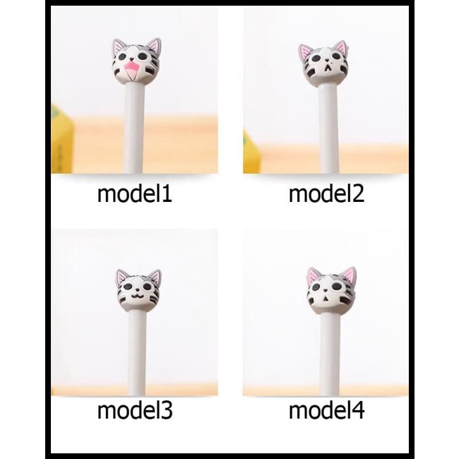 

Pen Kepala Kucing Cute Cat Gel 0.5Mm Black Pen Shape Spe012