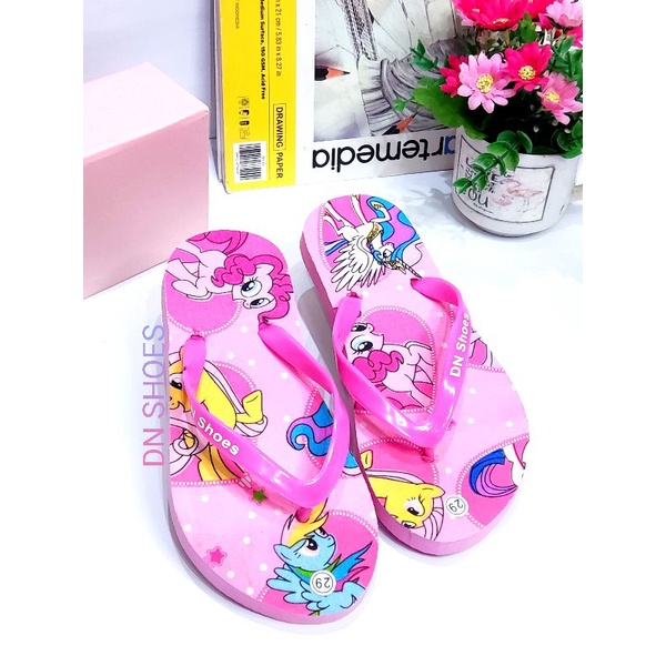 Sandal Jepit Anak Perempuan Murah motif Kudaponi Fanta New Circle