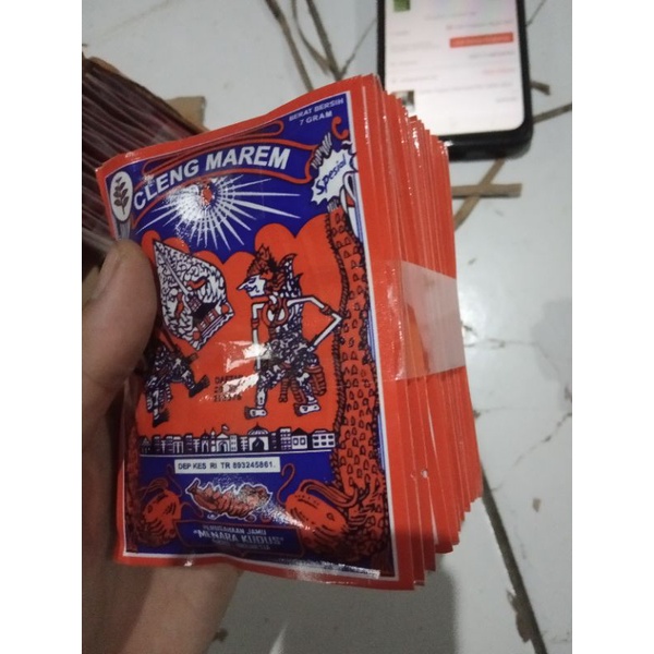 Jamu Cleng Marem Cap Wayang isi 20 Sascet ORIGINAL