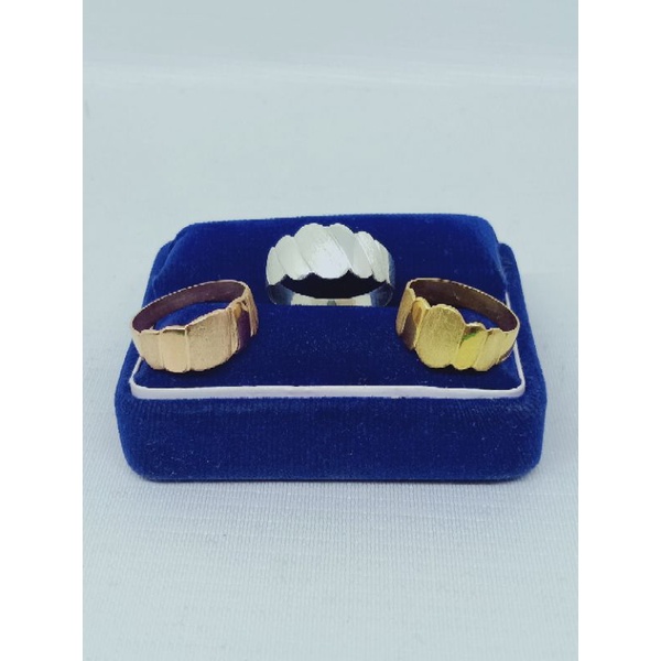 cincin perak asli silver 925 lapis emas/cincin keong+ukir pasir/asli silver/cincin fashion