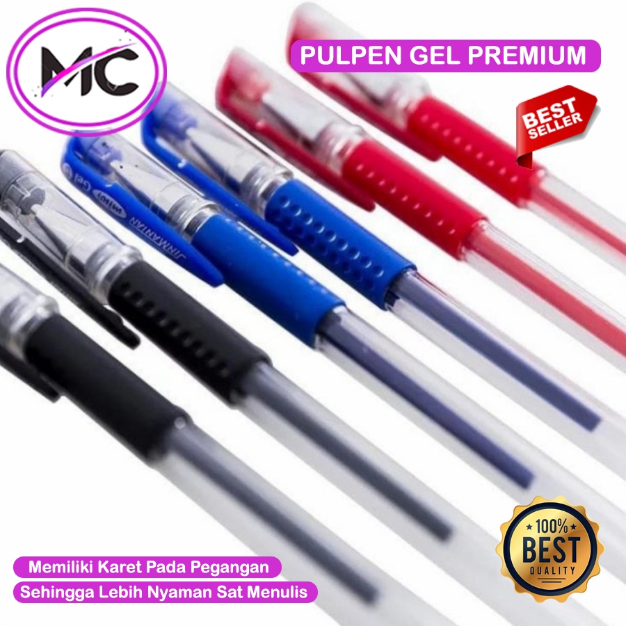 Pulpen Gel Internasional Standard Premium Pen Ballpoint Tinta Cair Pena Gel Pena Sekolah Pulpen Warna Murah Perlengkapan Sekolah Kantor