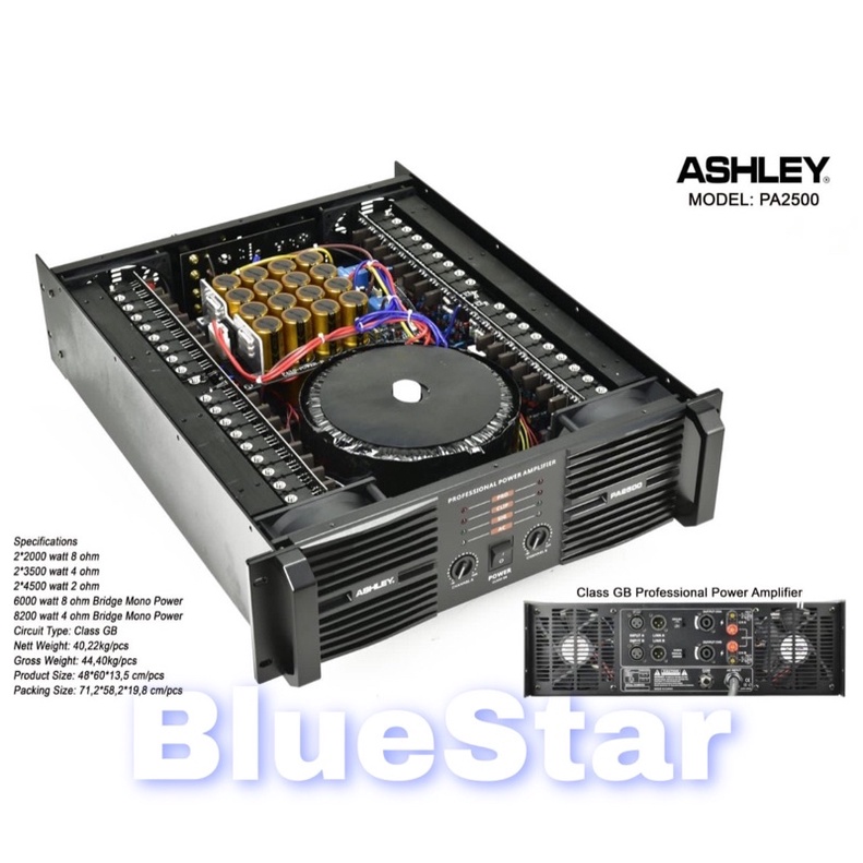 Power Ashley PA 2500 Original Amplifier Ashley Class GB