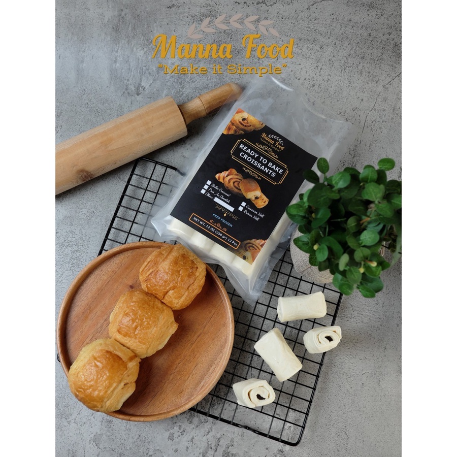 

Manna Food Mini Pain Au chocolate Croissant Cokelat Beku isi 12 pcs