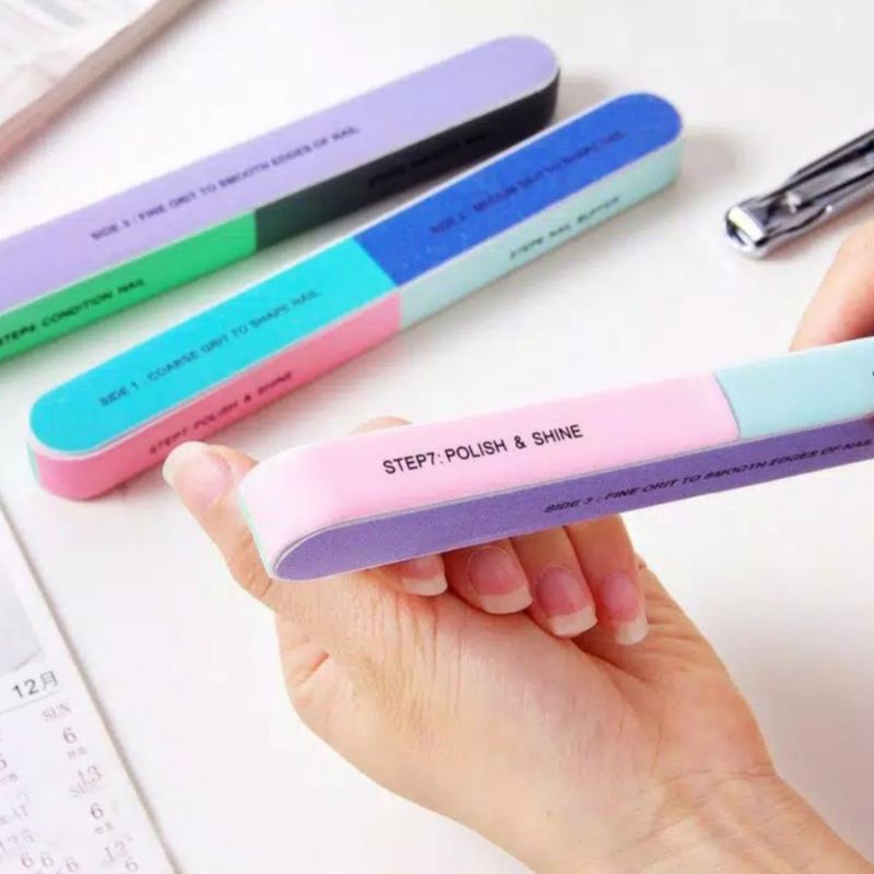 (ACEH) Penghalus kuku / pengkilat kuku / pengikir kuku manicure pedicure