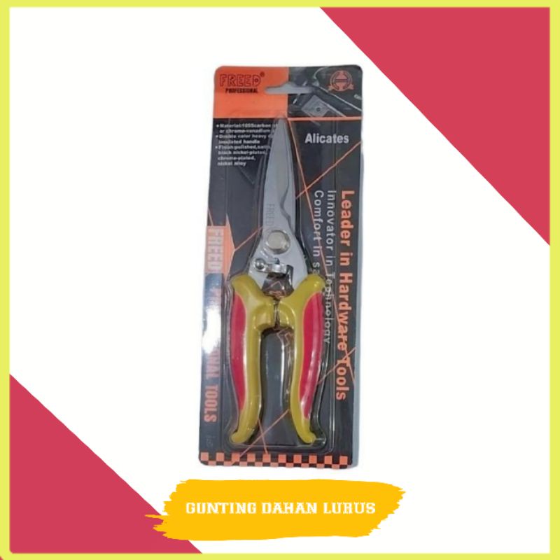 Gunting Dahan freed Serbaguna Ukuran 8inc Asli Original