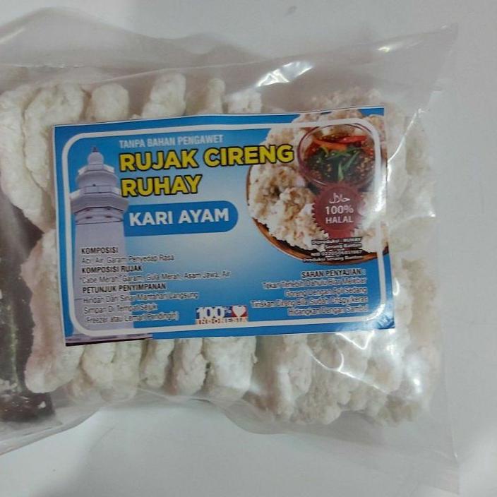 

Rujak Cireng gurih pedas Ruhay Isi 20 Gratis Sambal
