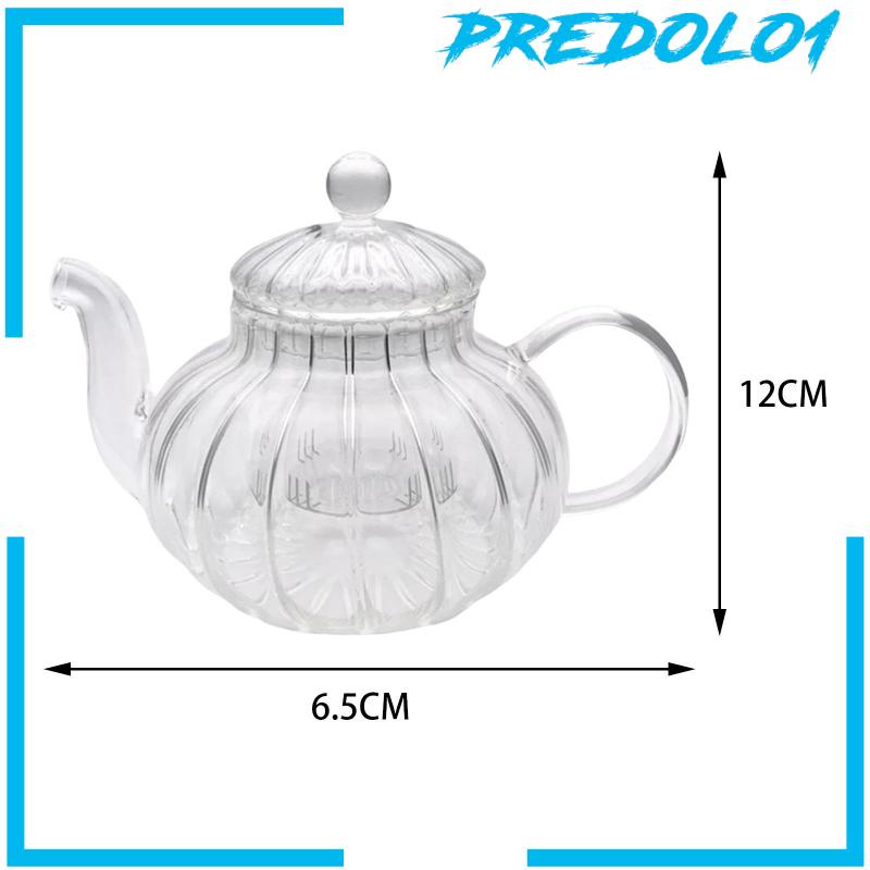 [Predolo1] Teko Kaca Dengan Saringan Teh Untuk Mekar Dan Longgar Leaf Tea Maker