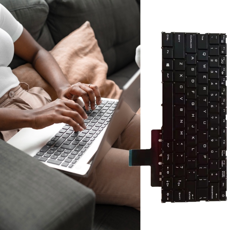 Zzz Keyboard Laptop Bahasa Inggris Untuk MECHREVO S1 S2 S3 Pro-01 Pro-02 No Frame Layout As