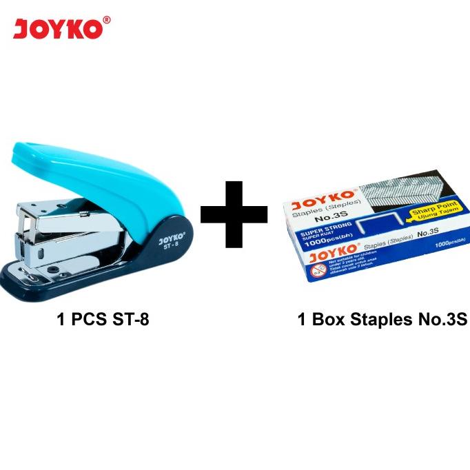 

Stapler / Jepretan Joyko ST-8 + Staples / Refill Stapler Joyko No. 3S