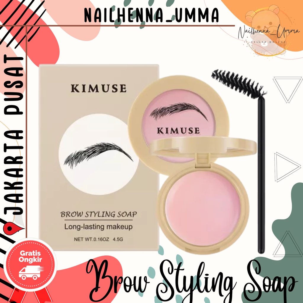 KIMUSE Eyebrow Soap Set / Brow Styling Wax Kimuse Pomade Alis