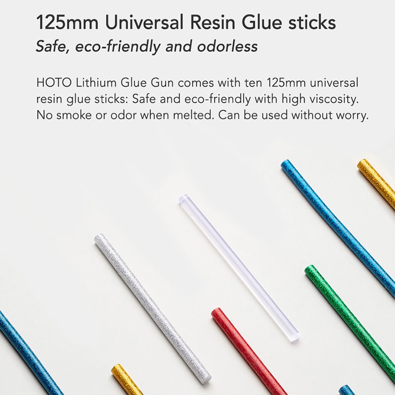 Xiaomi HOTO Hot Melt Glue Stick Lem Tembak Viskositas Tinggi Untuk Glue Gun 7mm x125mm 20pcs/Lot Untuk Duka EG1