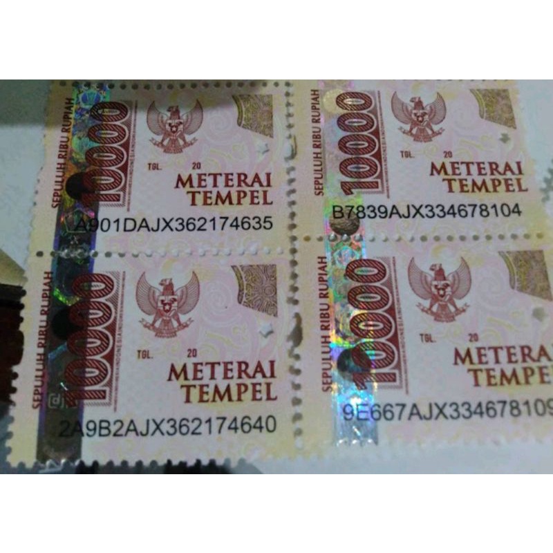 

METERAI 10000 ASLI KANTORPOS / Perangko