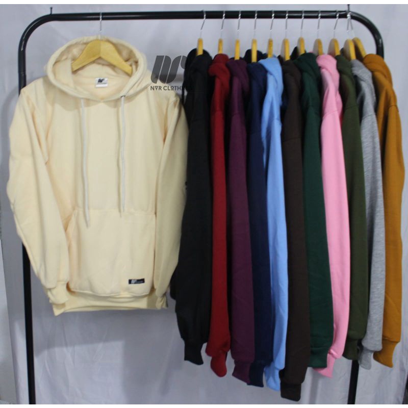 HOODIE POLOS PREMIUM PRIA WANITA BAHAN TEBAL / SWEATER POLOS PRIA WANITA