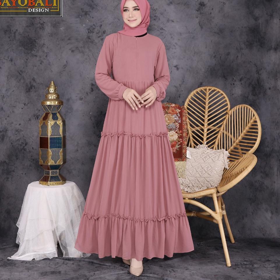[KODE PRODUK WM9UH7951] Baju Gamis Wanita | Gamis Ceruty Babydoll Jumbo|Fashion Muslim Wanita |Gamis
