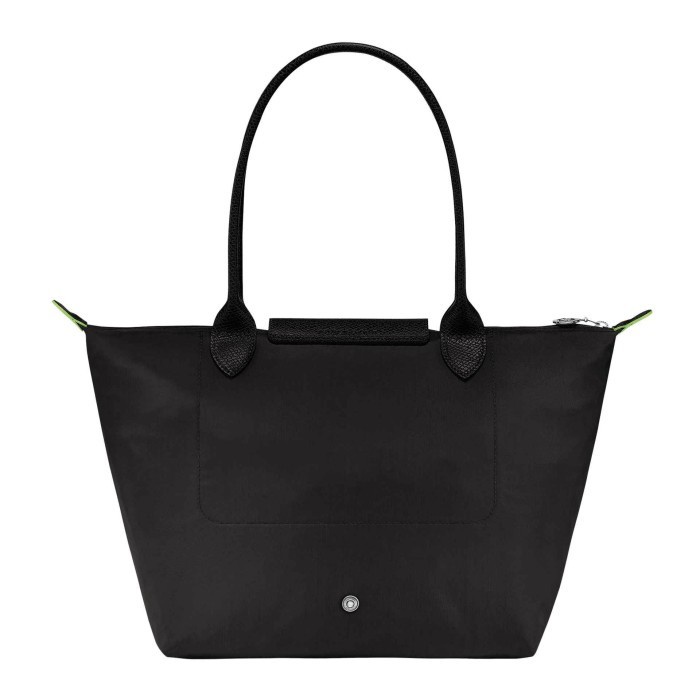 Lonchmp Le Pliage Green Large Long Handle Tote Bag All Black(31x30x19)