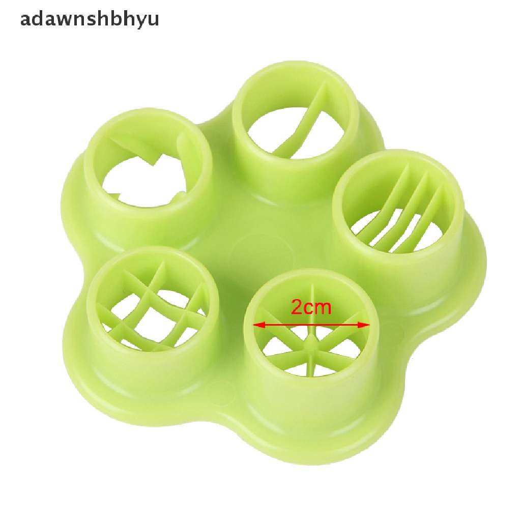 Adawnshbhyu 5in1 Sausage Hot Dog Cutter Set Ham Pemotong Sosis Dapur Cutg Cetakan DIY ID