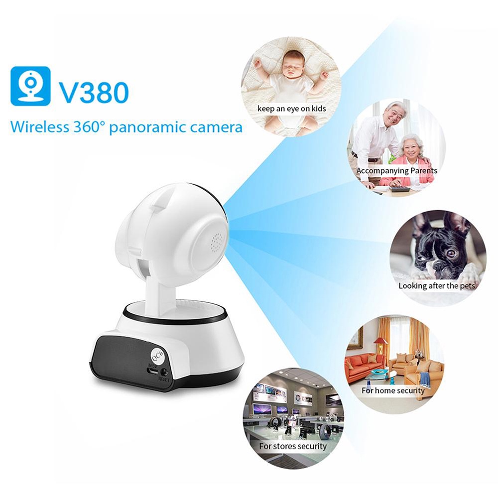 IP Camera CCTV 9100 Smart Net CT V380 Q6 Wifi HD 720 P / Kamera Ip Cam Q6 CCTV Wireless Jarak Jauh