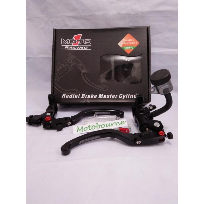 Master rem Moto1 Racing Kanan dan kiri kopling set Black Moto 1 Racing