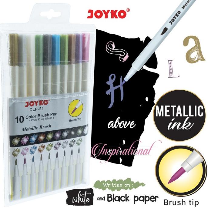

Color Brush Pen Pena Kuas Warna Joyko CLP-21 10 Warna Color
