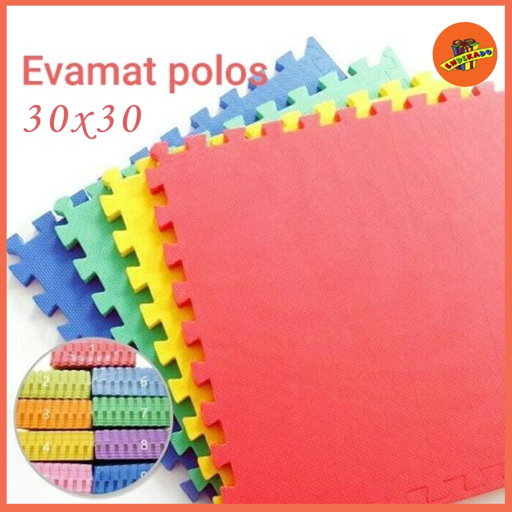 MAKASSAR EVAMAT KARPET POLOS 30X30cm - Alas Lantai Matras Karet