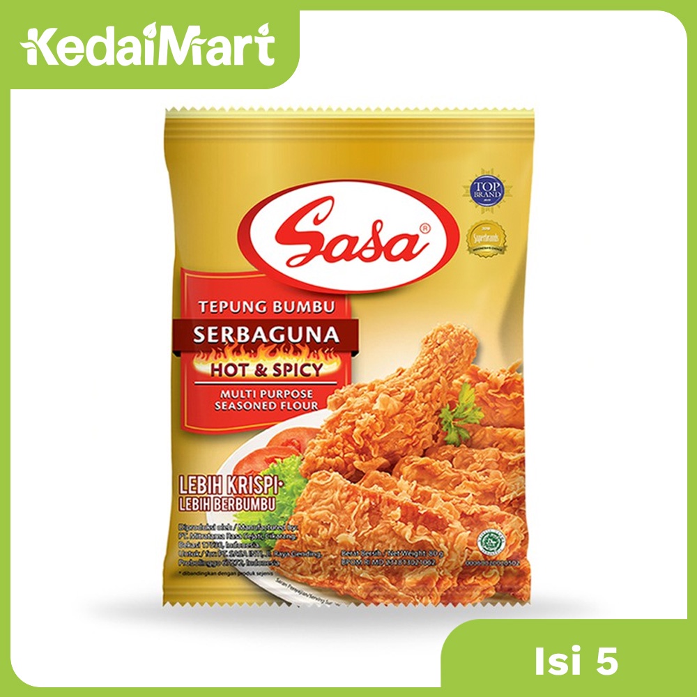 

Sasa Tepung Hot & Spicy 5 x 80 Gram