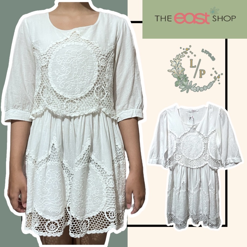 The East Shop White Mini Dress thrift Lypo.id