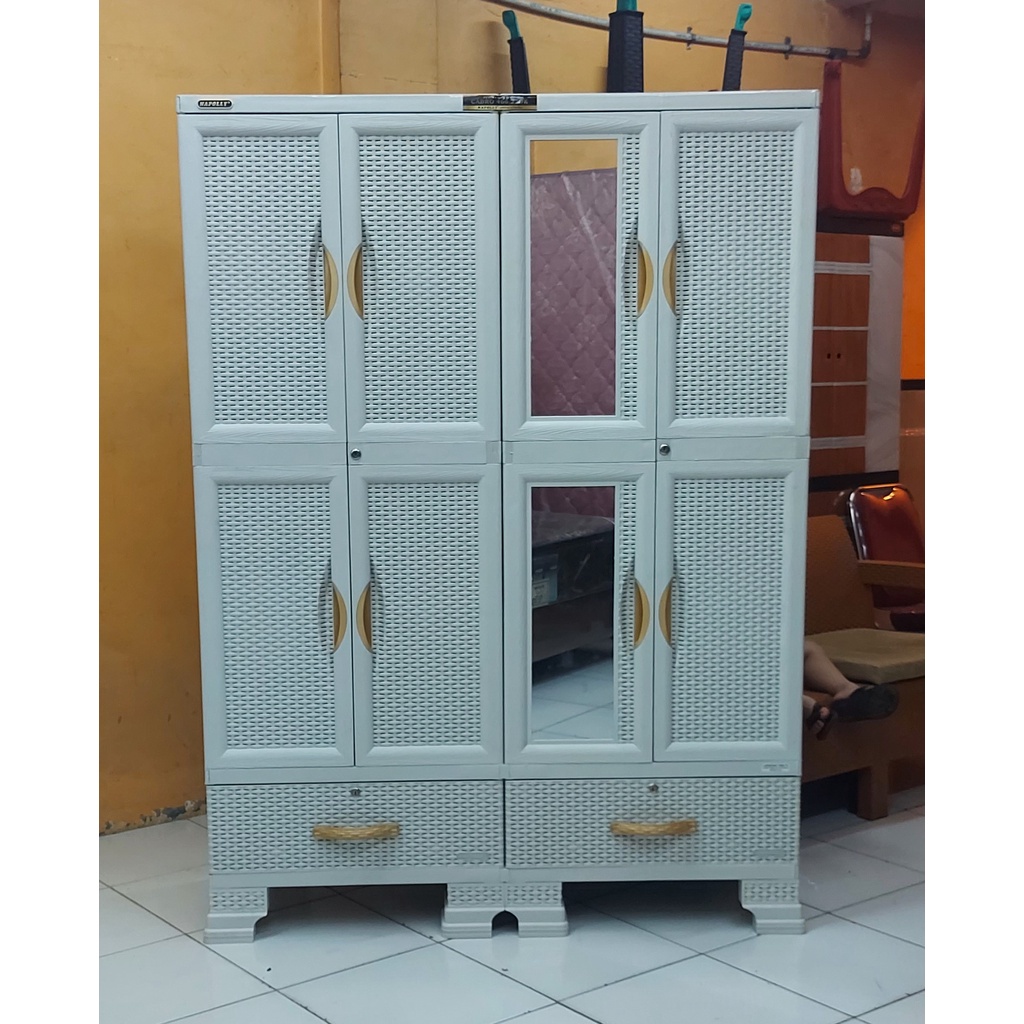 LEMARI PLASTIK NAPOLLY CABRO 4 PINTU 466.22DK