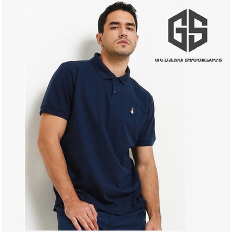 Kaos Polo Kaos Kerah Pria Hush Puppies Navy