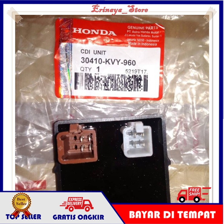 ORIGINAL AHM CDI Echu Ecu Motor Honda Beat Vario Spacy Scoopy Karbu Lama Old KVY Original Ori