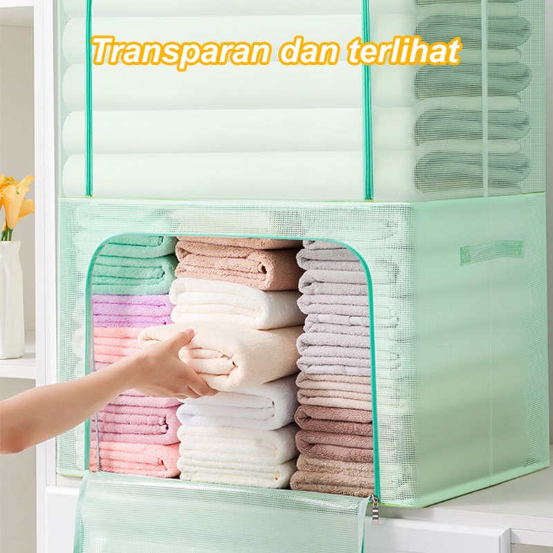 Storage Box lipat Storage Serbaguna Organizer pakaian dan mainan Kotak penyimpanan  box 24L 80L 11serbaguna0L