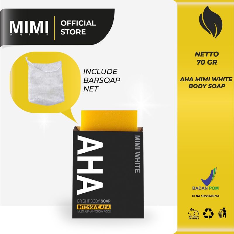 AHA MIMI WHITE BRIGHT BODY SOAP