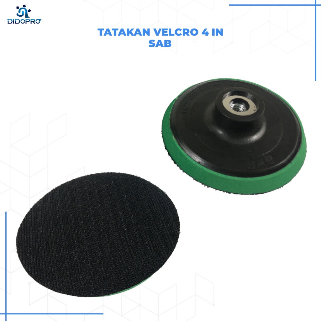 tatakan amplas velcro 4&quot; / pad velcro / sanding pad disc