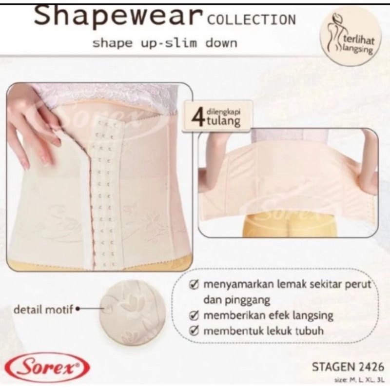 Stagen korset kait Sorex 2426 shapewear