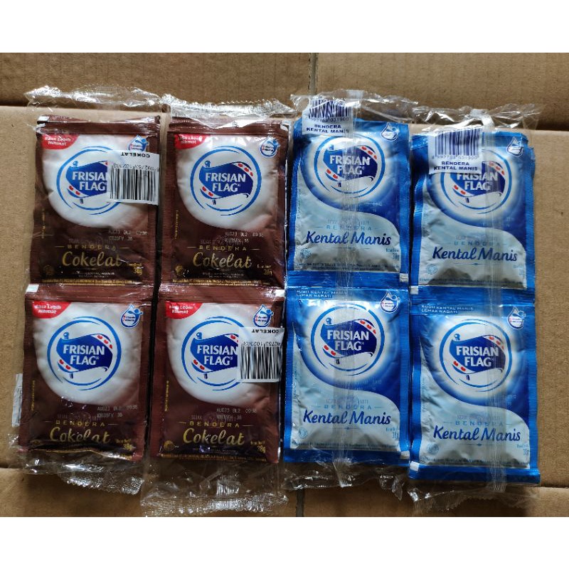 

(COD)SUSU KENTAL MANIS 1 RENCENG isi 6 SASET( putih & coklat)