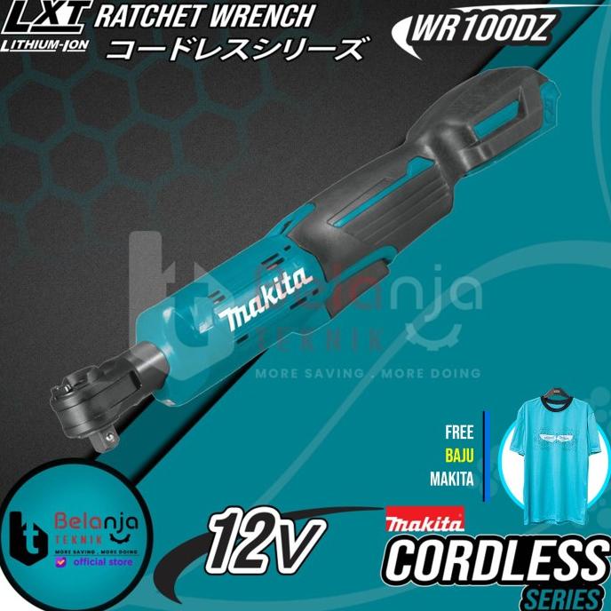 Makita Ratchet Baterai Cordless WR100DZ Rachet Sock 12V Socket Sok belanjate77 Berkualitas