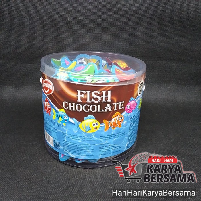 

\\\\\] NARAYA LUCKY FISH CHOCOLATE JAR 500GR