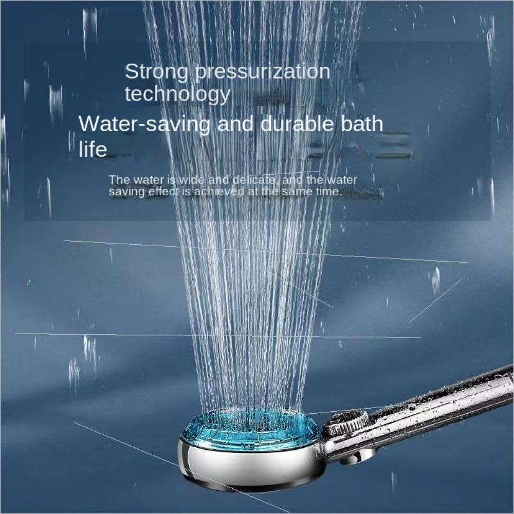 Populer Kepala Shower Genggam Berputar Baling-Baling Shower Kamar Mandi Filter Kontrol Suhu Air Water Flow Regulation Switch Type