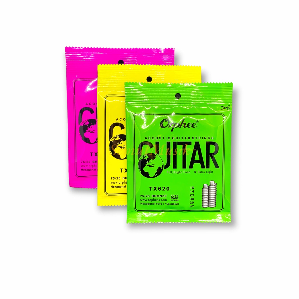 Senar Gitar Akustik Orphee Ukuran 010 011 012 Import - Senar Orphee TX620 TX630 TX640