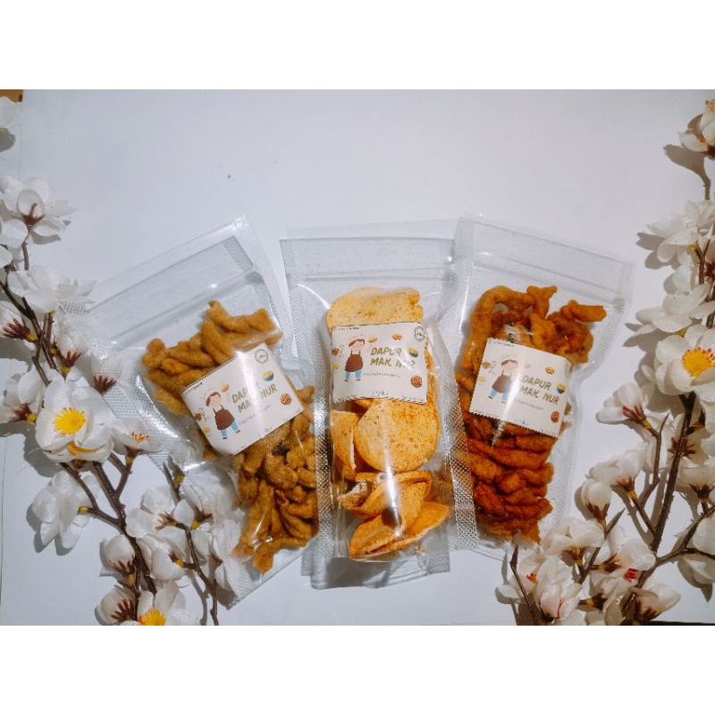 

Keripik usus pedas dan original 65 gr