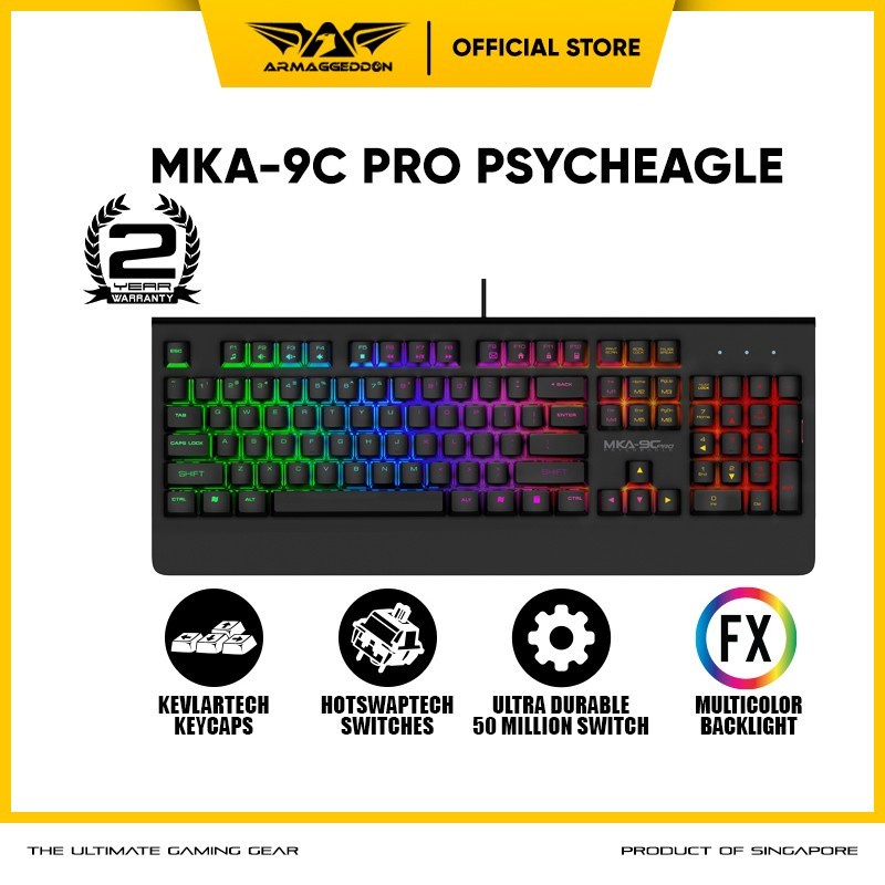 Keyboard Gaming Mechanical Armaggeddon MKA 9C Pro Psycheagle